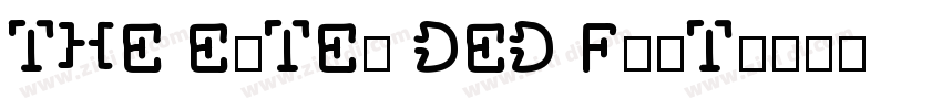 THE EXTEN DED FONT字体转换